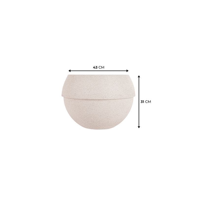KIT DE 3 VASOS COSMOS BRANCO MÁRMORE COM SUPORTES 3702