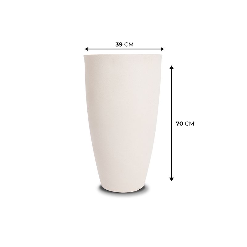KIT DE 3 VASOS VIETNAMITA AREIA (48,50,70) 5061