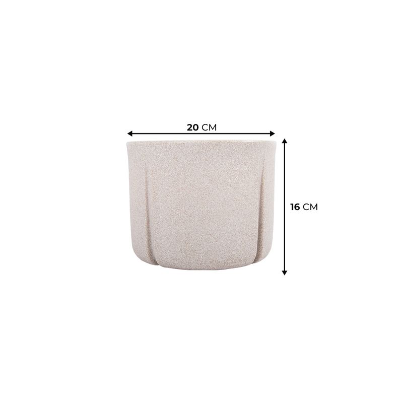 KIT DE 2 VASOS KARAJÁ E REGADOR FLUA BRANCO MÁRMORE 4687