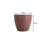 KIT DE 5 VASOS CONE BAIXO E VIETNAMITA ARGILA COM PRATOS 5817