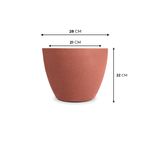KIT DE 5 VASOS CONE BAIXO E VIETNAMITA ARGILA COM PRATOS 5813