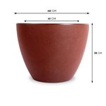 KIT DE 5 VASOS CONE BAIXO E VIETNAMITA ARGILA COM PRATOS 5815