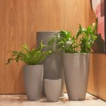 KIT DE 4 VASOS VIETNAMITA CINZA