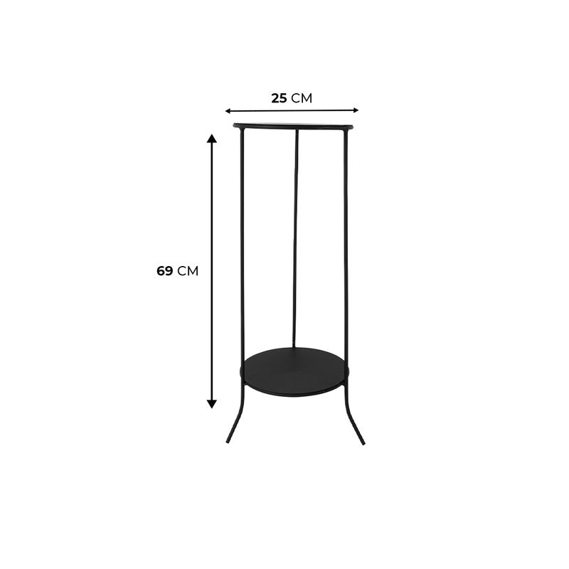 SUPORTE DUPLO PRETO 5094