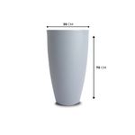 KIT DE 4 VASOS VIETNAMITA CINZA 2735