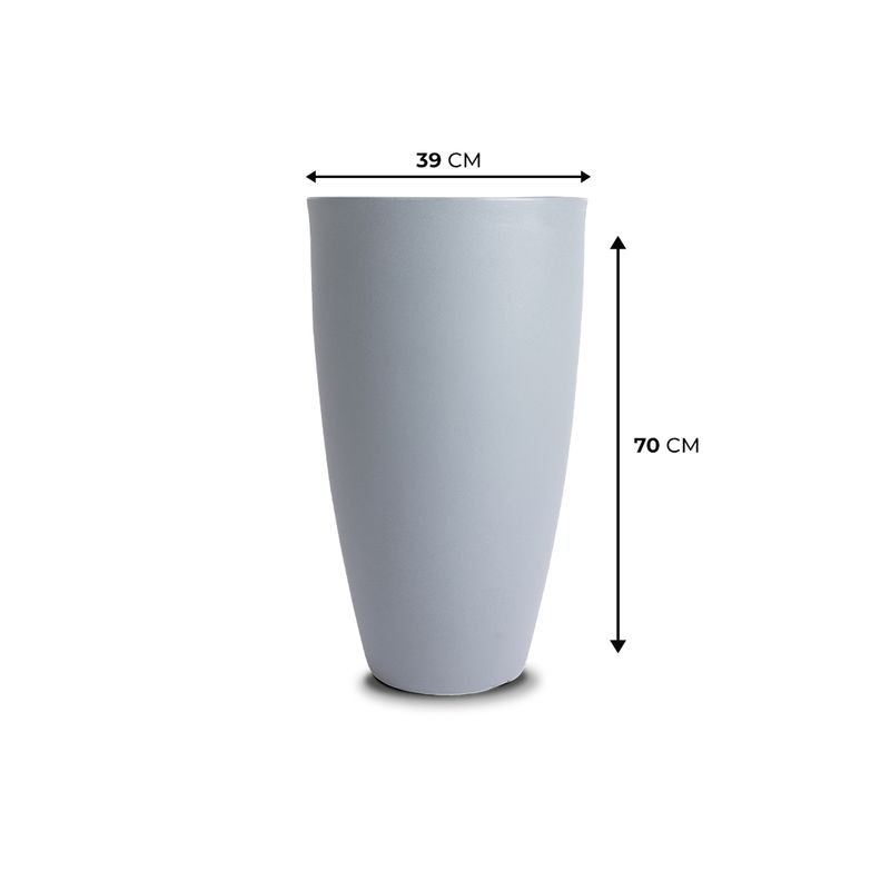 KIT DE 4 VASOS VIETNAMITA CINZA 2735