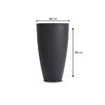 KIT DE 4 VASOS VIETNAMITAS PRETO ABSOLUTO 2717