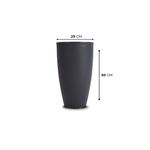 KIT DE 4 VASOS VIETNAMITAS PRETO ABSOLUTO 2716
