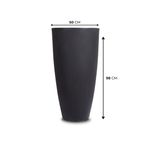 KIT DE 4 VASOS VIETNAMITAS PRETO ABSOLUTO 2718