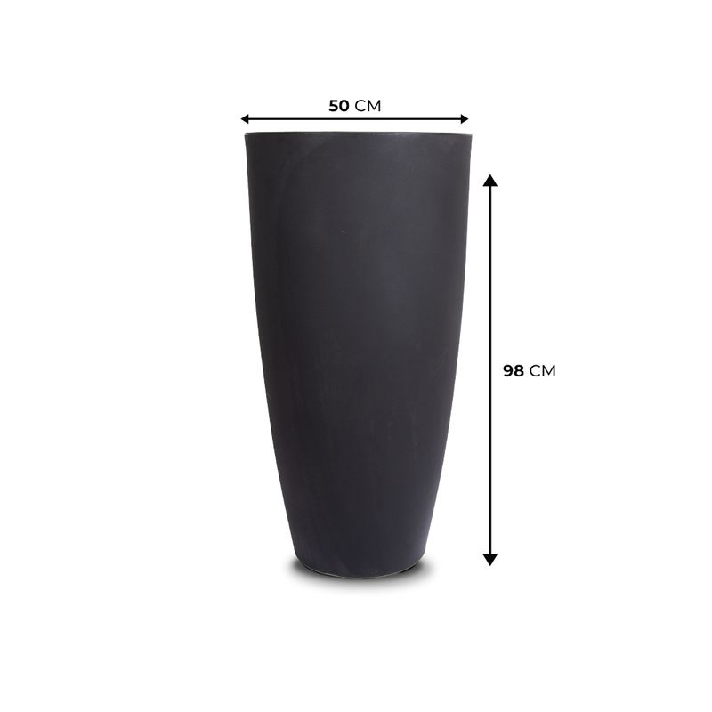 KIT DE 4 VASOS VIETNAMITAS PRETO ABSOLUTO 2718