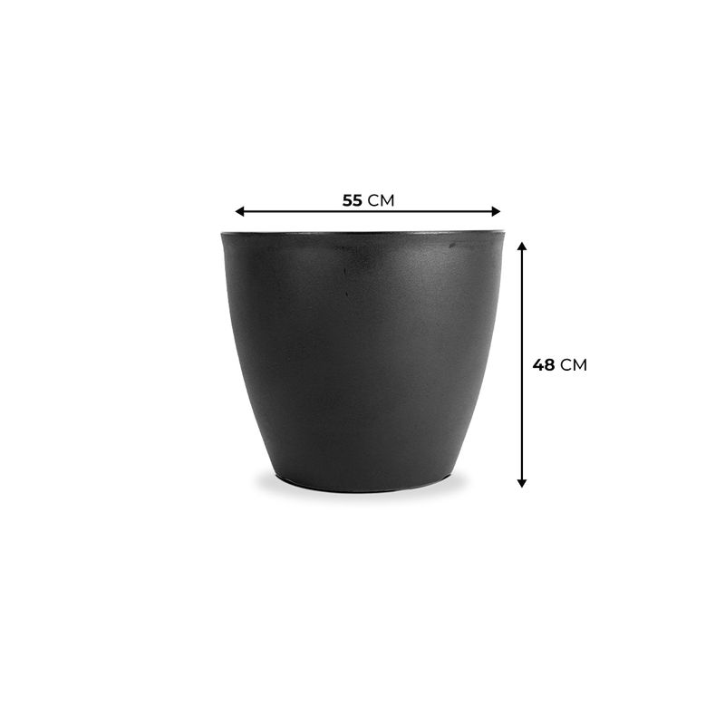 KIT DE 4 VASOS VIETNAMITAS PRETO ABSOLUTO 2715