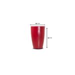 KIT DE 3 VASOS CONE LISO VERMELHO 2665