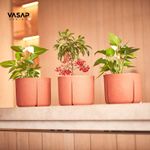 KIT DE 3 VASOS KARAJÁ 16 TERRACOTA