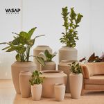 KIT DE 10 VASOS THAI BRANCO MÁRMORE