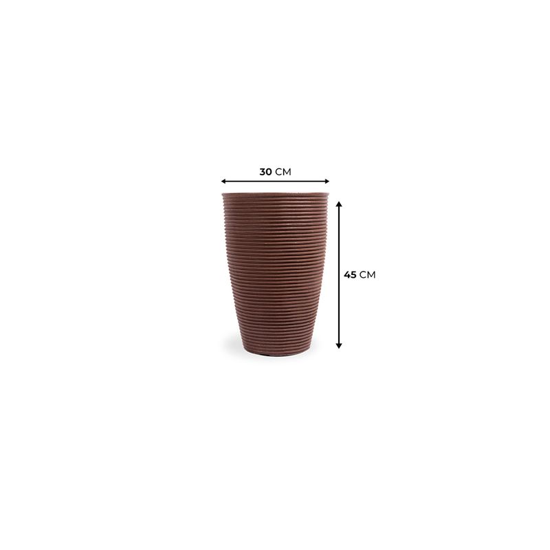 KIT DE 4 VASOS CONE RISCATO ARGILA 5057