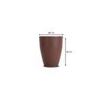 KIT DE 2 VASOS VIETNAMITA ARGILA COM SUPORTES 4680