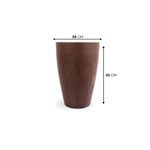 KIT DE 4 VASOS CONE RISCATO ARGILA 5058