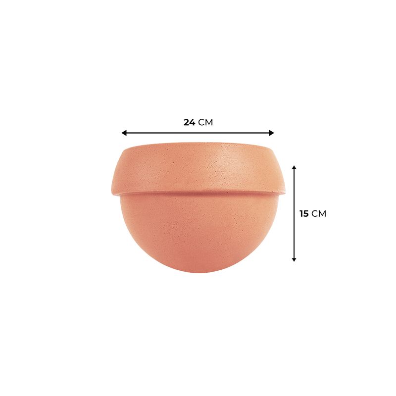 KIT 2 COSMOS 15 TERRACOTA + SUPORTES DE PAREDE 6515